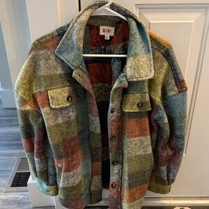 BiBi Colorful Checkered Shacket